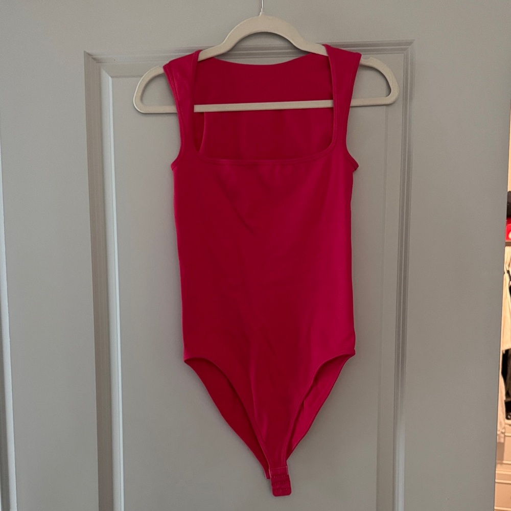 Vibrant Pink Sleeveless Bodysuit